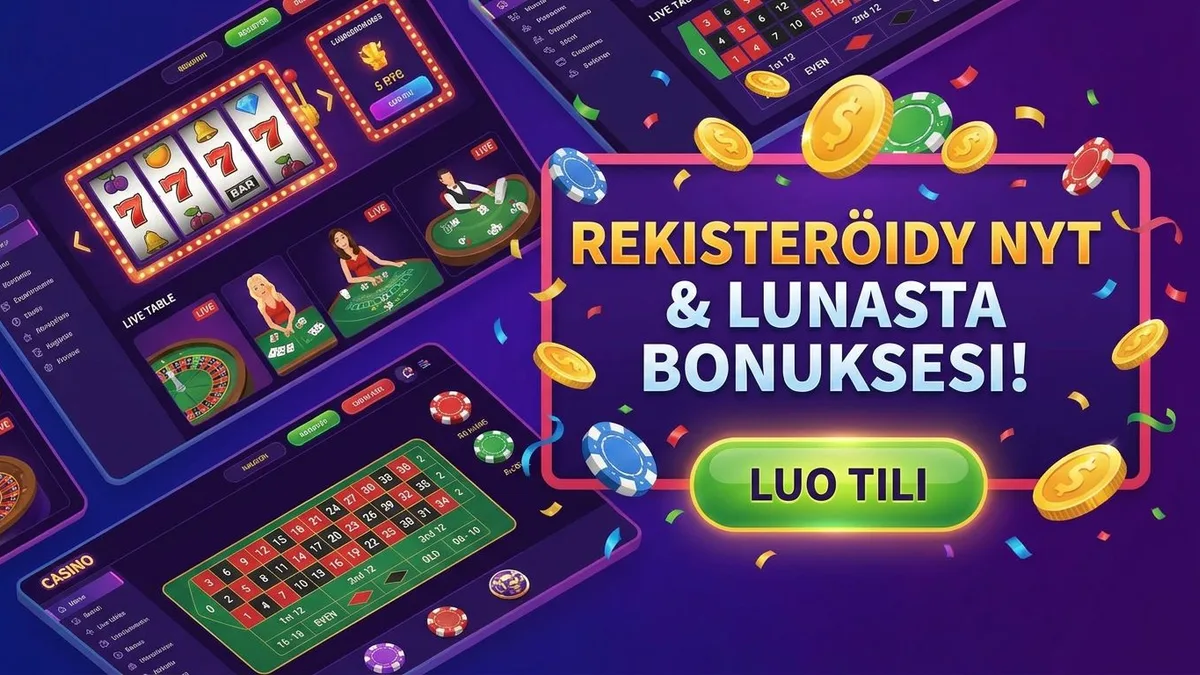 Rekisteröidy bonuksen kanssa